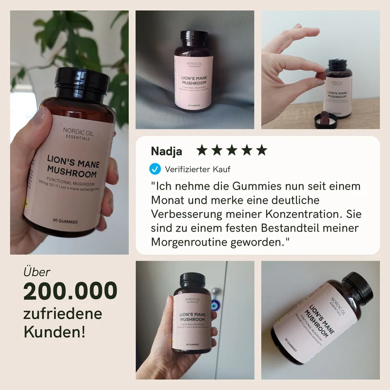Löwenmähne Vitalpilz-Gummies