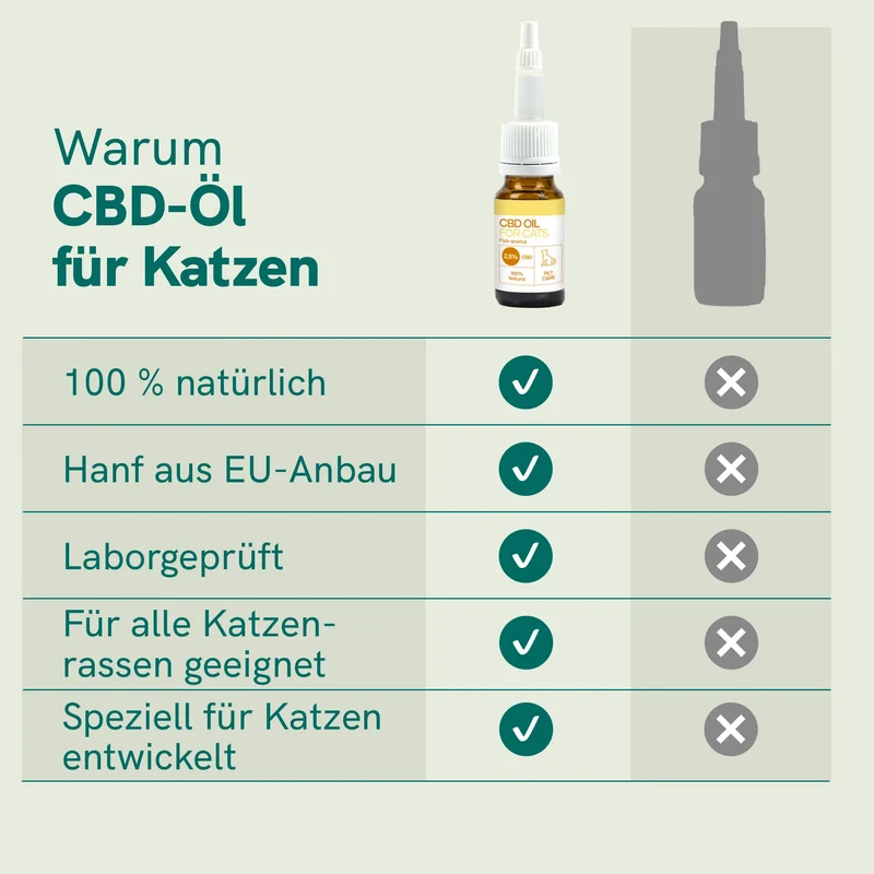 CBD Öl für Katzen (2,5%) Fisch