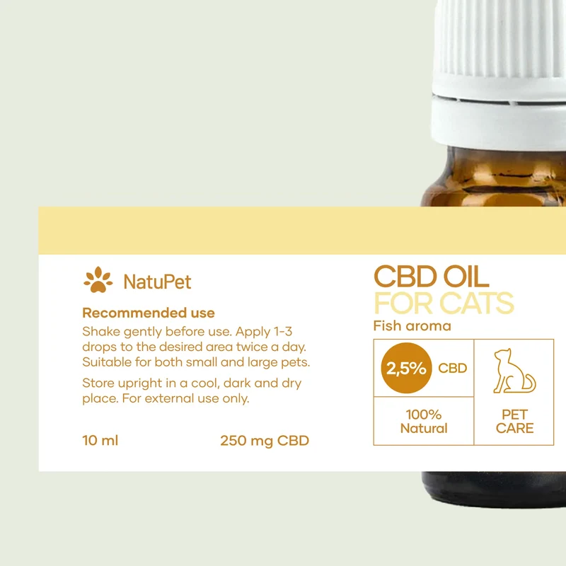 CBD Öl für Katzen (2,5%) Fisch