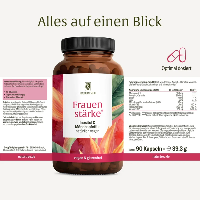 Frauenstärke: Inositol Mönchspfeffer Komplex