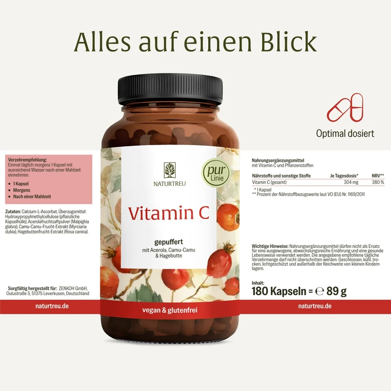 Vitamin C: Gepuffertes Vitamin C