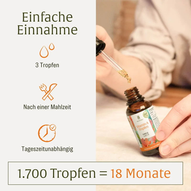 Vitamin A Tropfen: 5.000 I.E. in MCT-Öl