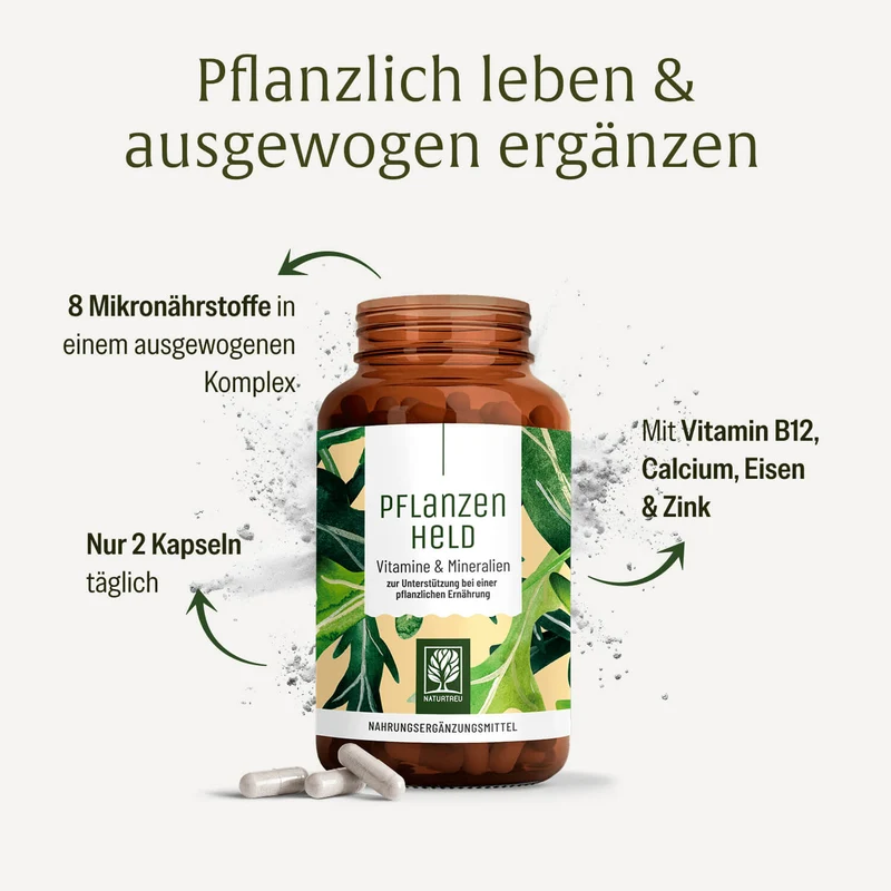 Pflanzenheld: All in One Multivitamin & Nährstoff-Komplex für Veganer