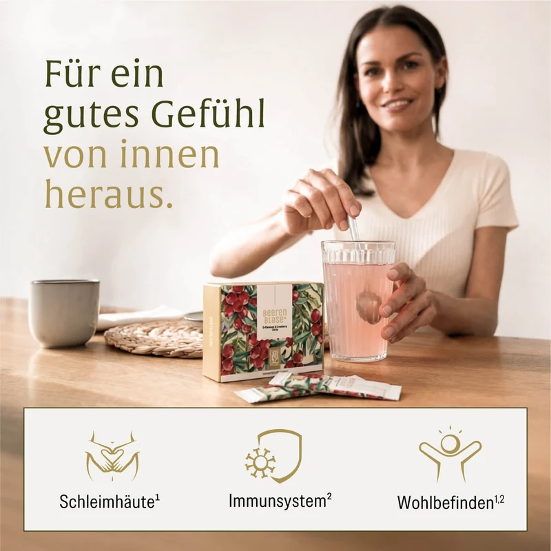 Beerenblase Sticks: D-Mannose, Cranberry und Kürbiskern-Extrakt