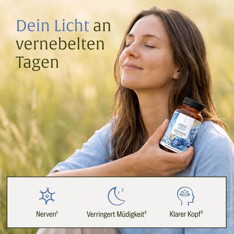 Nebellicht: Mutterkraut Kapseln mit Magnesium, Ingwer & Q10