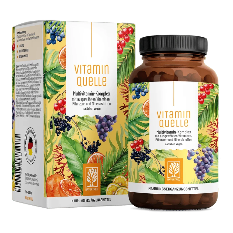 Vitaminquelle: All in One Multivitamin mit 35 Vitaminen, Pflanzen- & Mineralstoffen