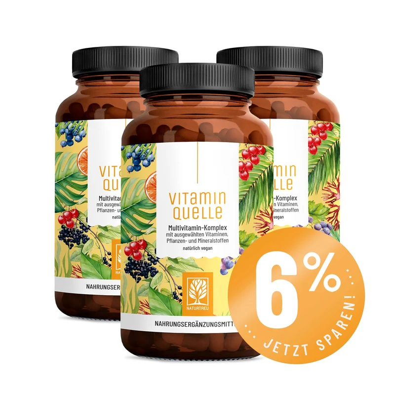 Vitaminquelle: All in One Multivitamin mit 35 Vitaminen, Pflanzen- & Mineralstoffen