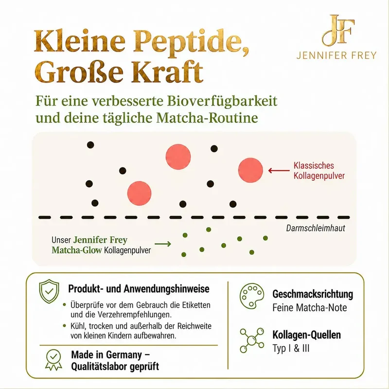 Matcha Glow Direktes Kollagenhydrolysat Peptide