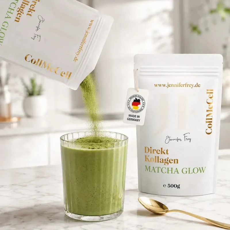 Matcha Glow Direktes Kollagenhydrolysat Peptide