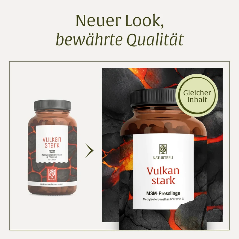 Vulkanstark: MSM-Komplex mit Vitamin C