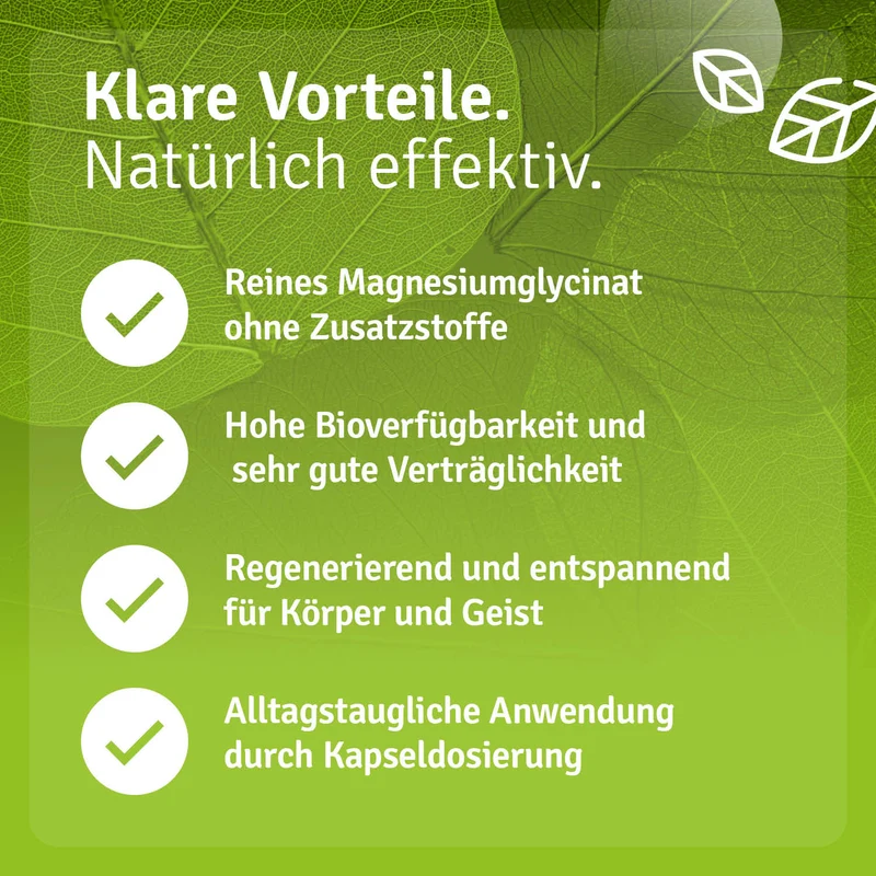 Magnesiumglycinat Kapseln Vital hochdosiert