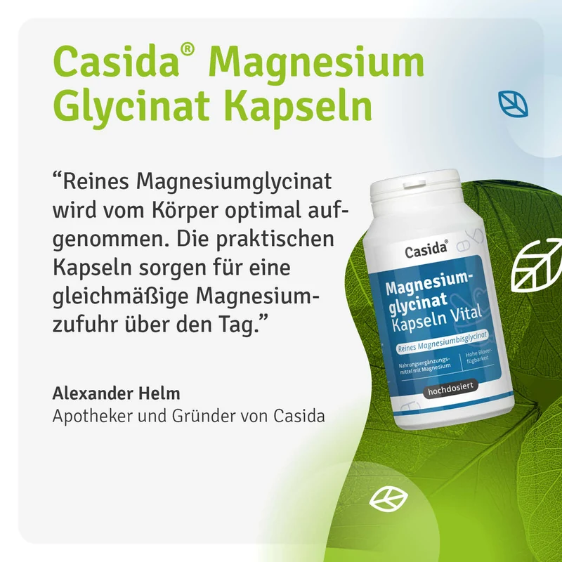 Magnesiumglycinat Kapseln Vital hochdosiert