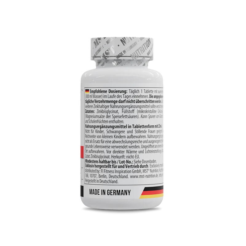Zinc Chelate Bisglycinate 90 Tabletten