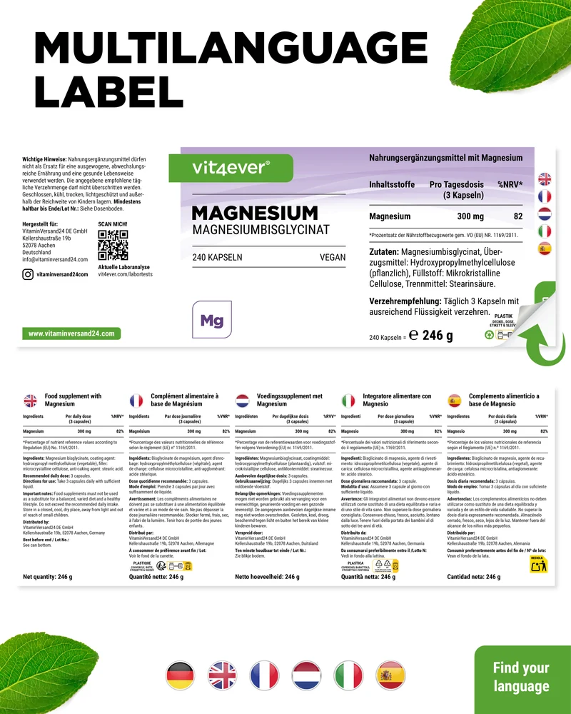 Reines Magnesiumbisglycinat