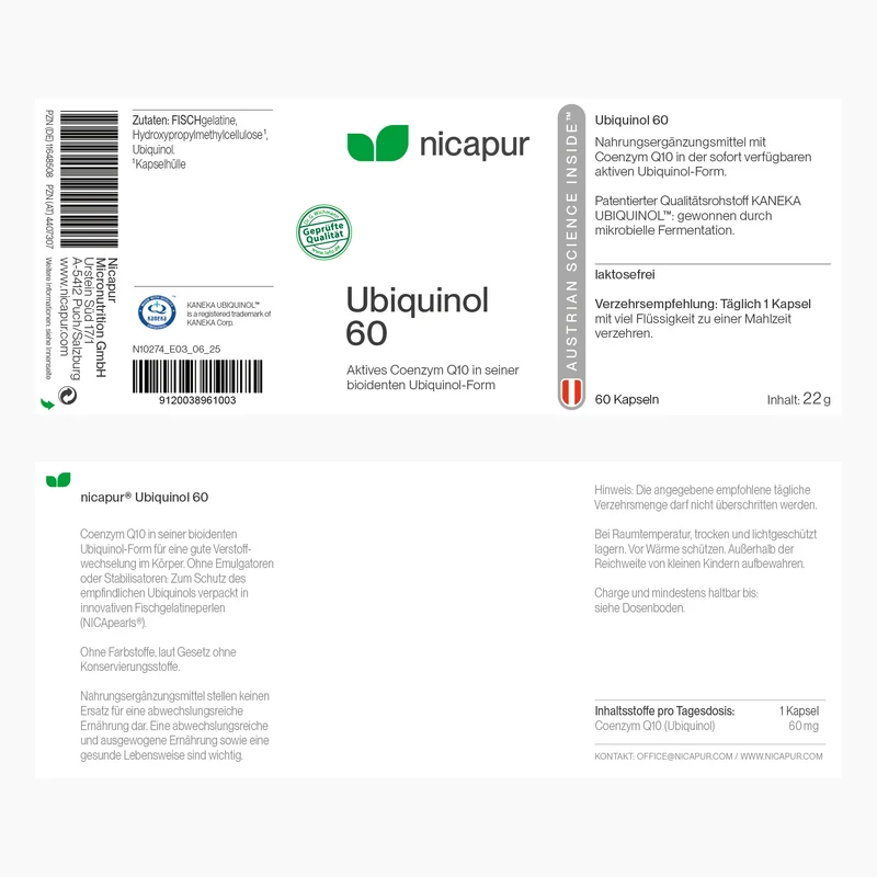 Ubiquinol 60 - 60 Kapseln