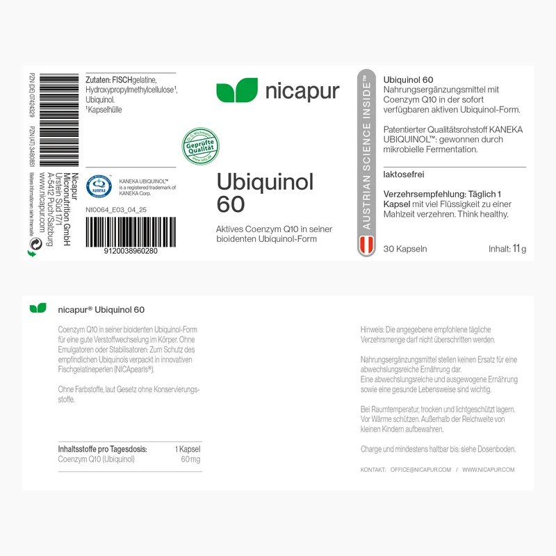 Ubiquinol 60 - 30 Kapseln