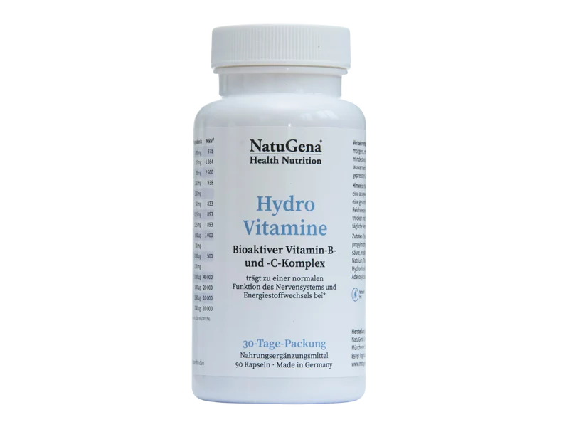 NatuGena HydroVitamine: Vitamin-B- und -C-Komplex - 90 Kapseln