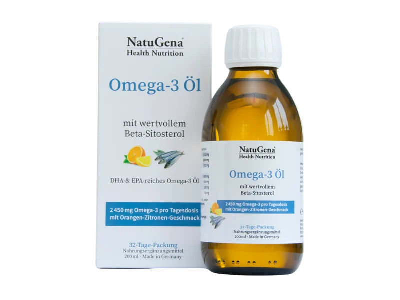 NatuGena Omega-3 Öl aus Fischöl - 200 ml (nachhaltig)