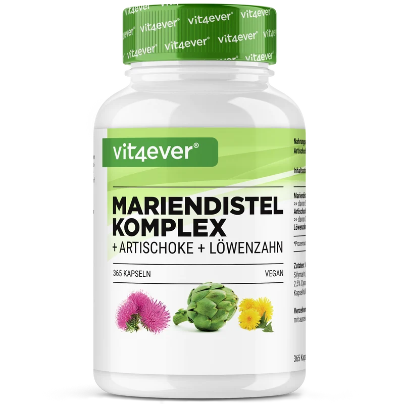 Mariendistel Artischocken Löwenzahn Komplex - 365 Kapseln