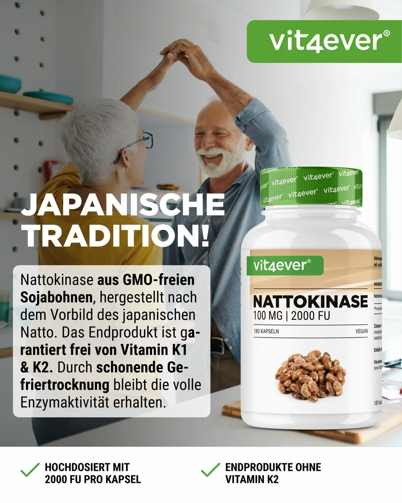Nattokinase 100 mg (20.000 FU/g)