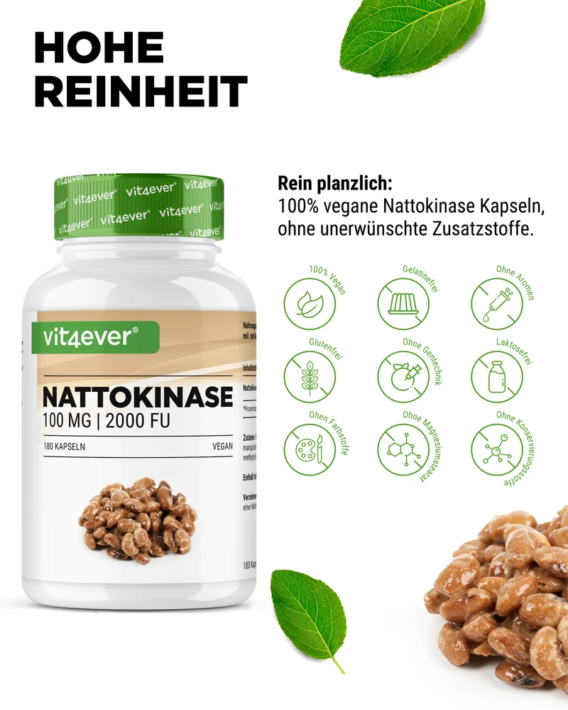Nattokinase 100 mg (20.000 FU/g)