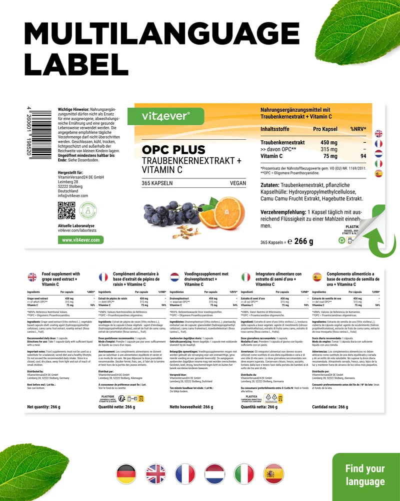 OPC mit Vitamin C