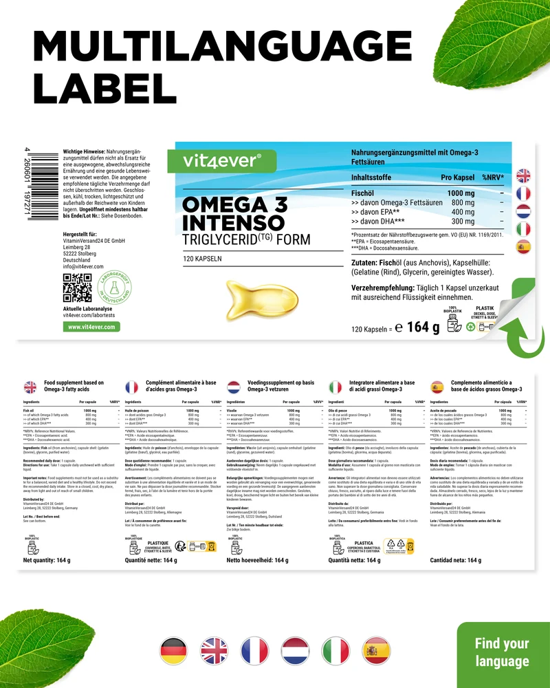 Premium Omega 3 FIschöl