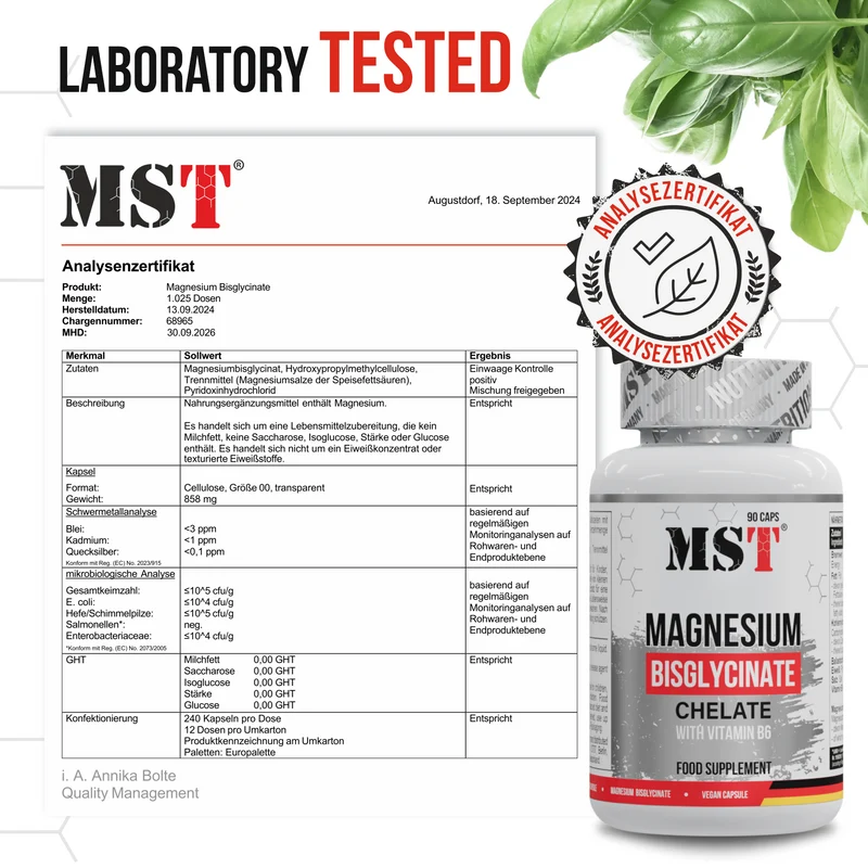 Magnesium Bisglycinate Chelate 90 Kapseln