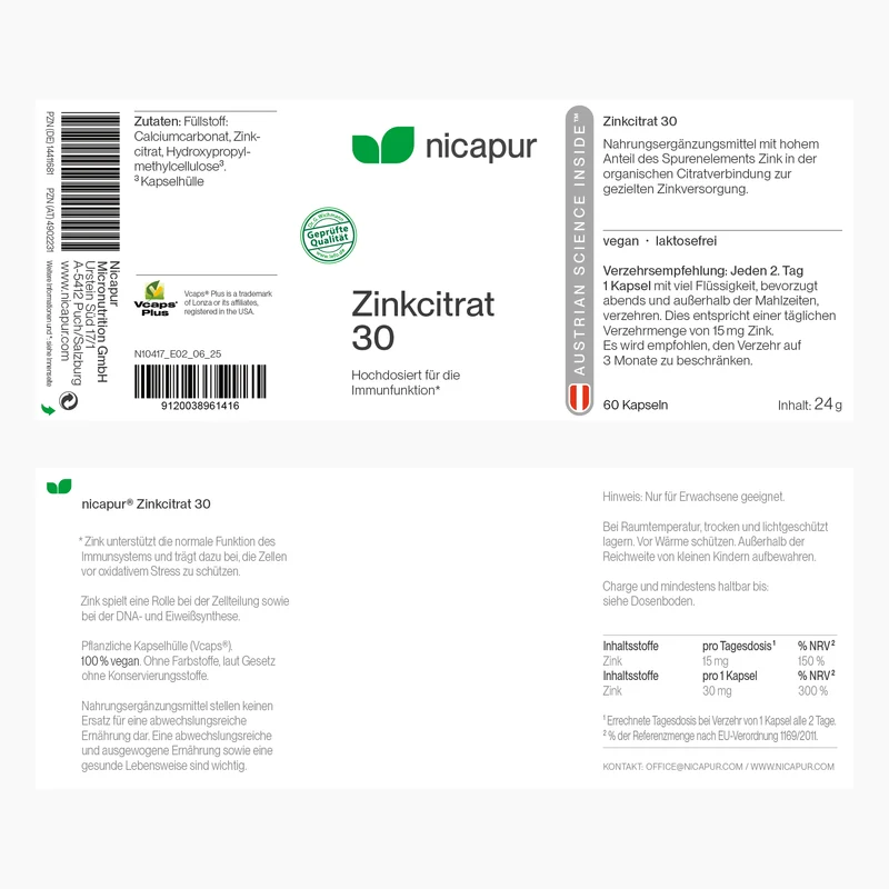 Zinkcitrat 30