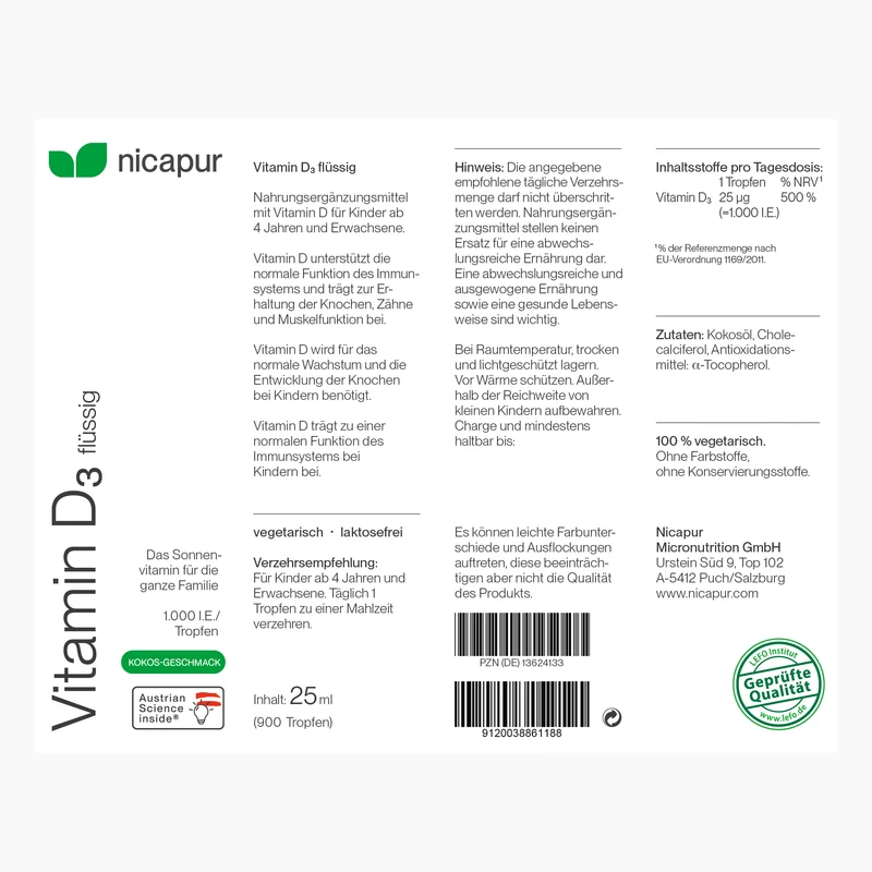Vitamin D3 flüssig