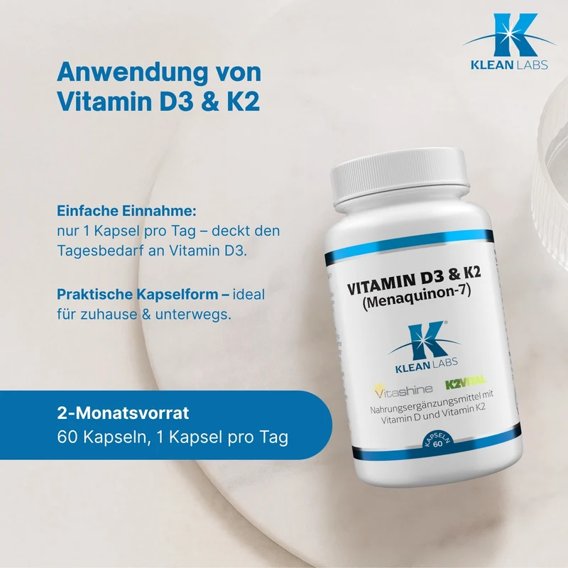 Vitamin D3 & K2