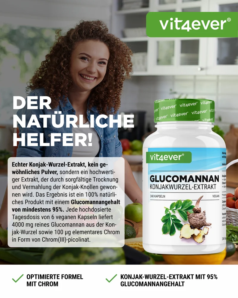 Glucomannan Konjakwurzelextrakt