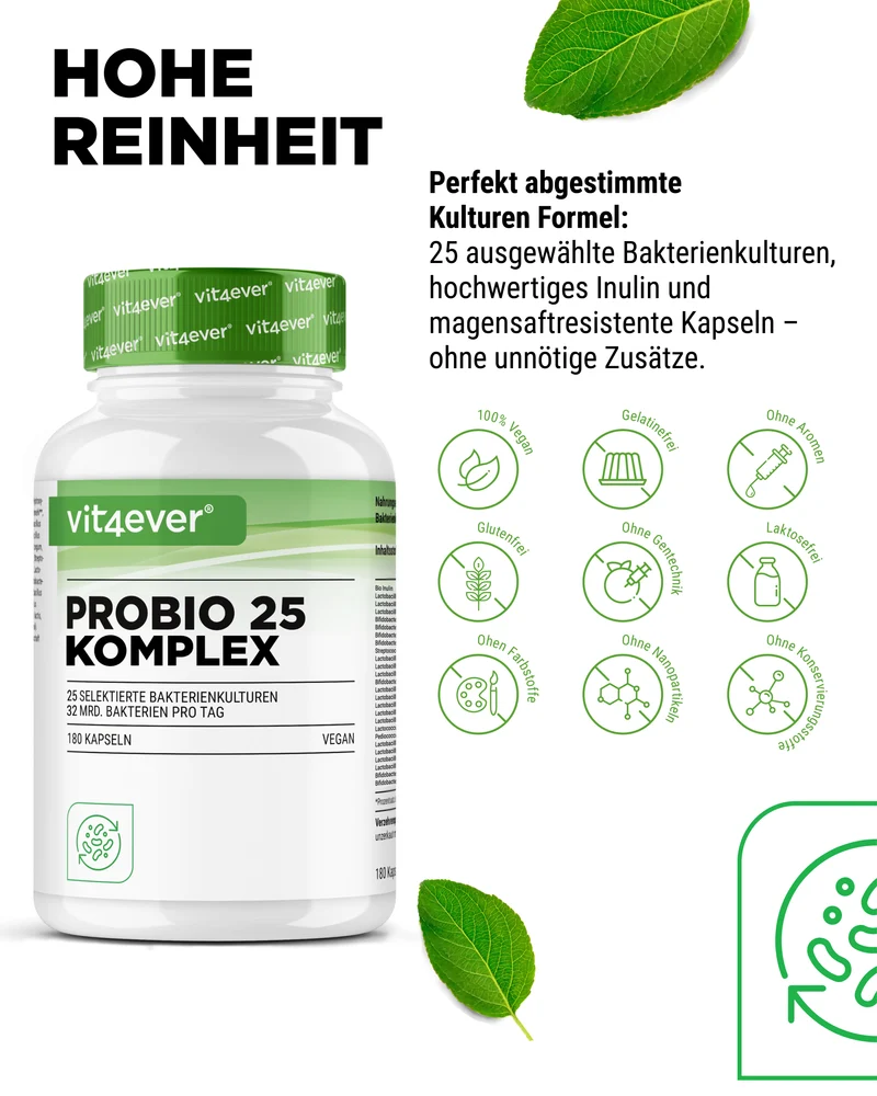 Probio 25 Komplex - 180 Kapseln - 27 Milliarden Darmbakterien