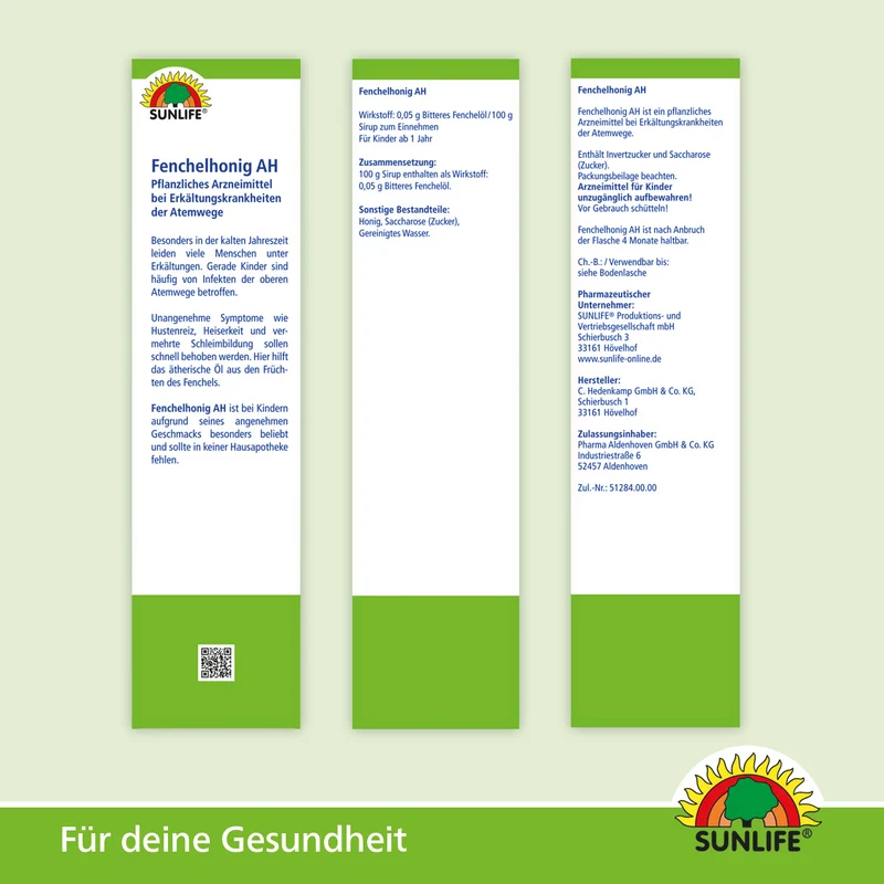 SUNLIFE Fenchelhonig AH (350 g)