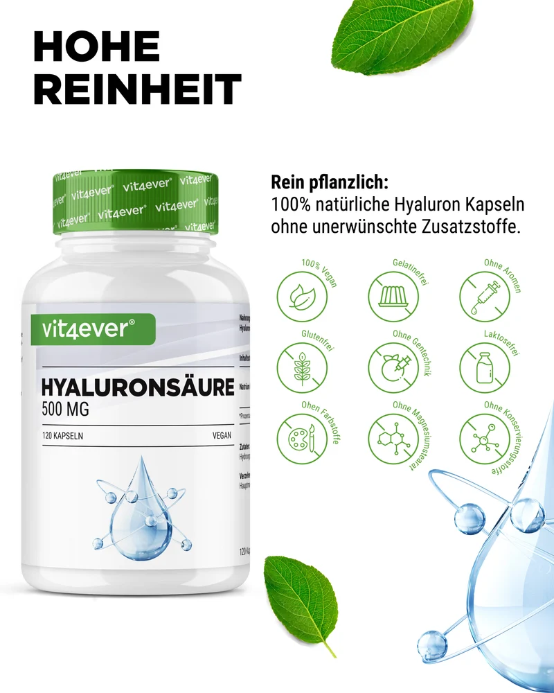 Hyaluronsäure 500 mg - 500-700 kDa