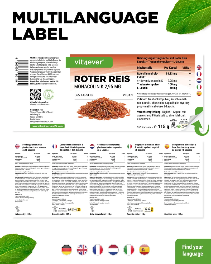 Roter Reis Extrakt