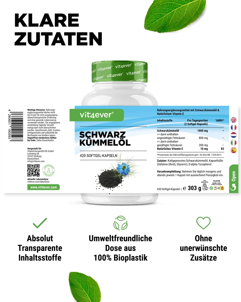 Schwarzkümmelöl - 500 mg
