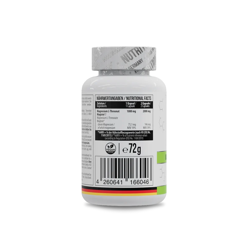 Magtein® Magnesium L-Threonate 1000 mg 60 Kapseln