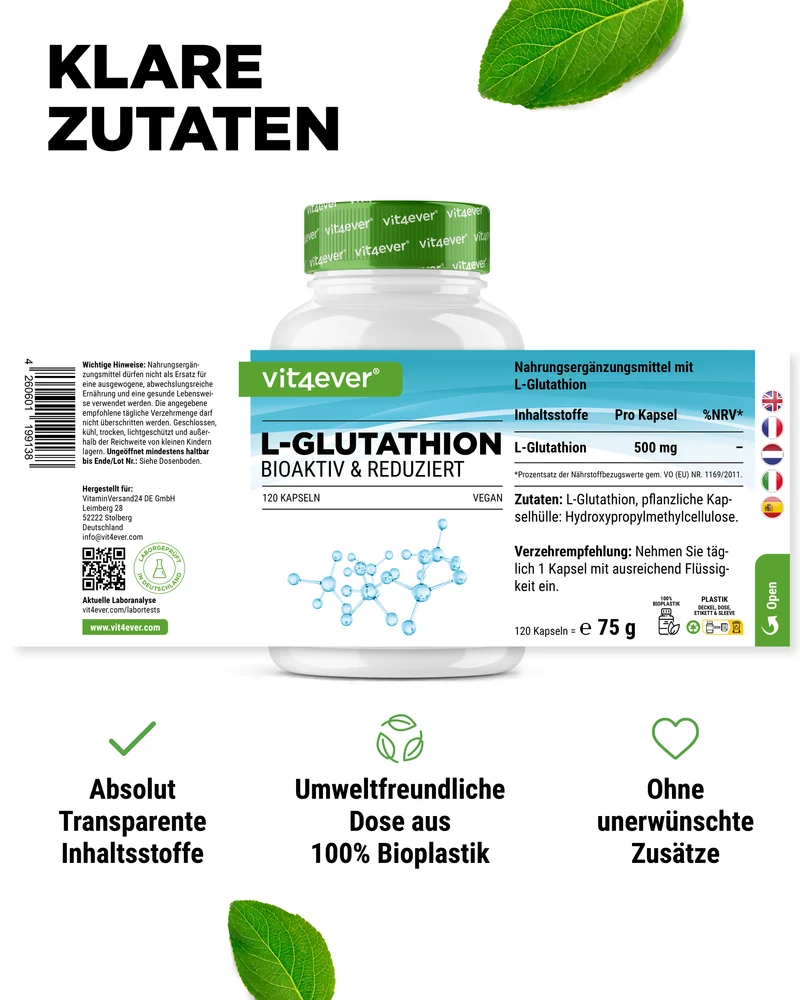 L-Glutathion - 500 mg