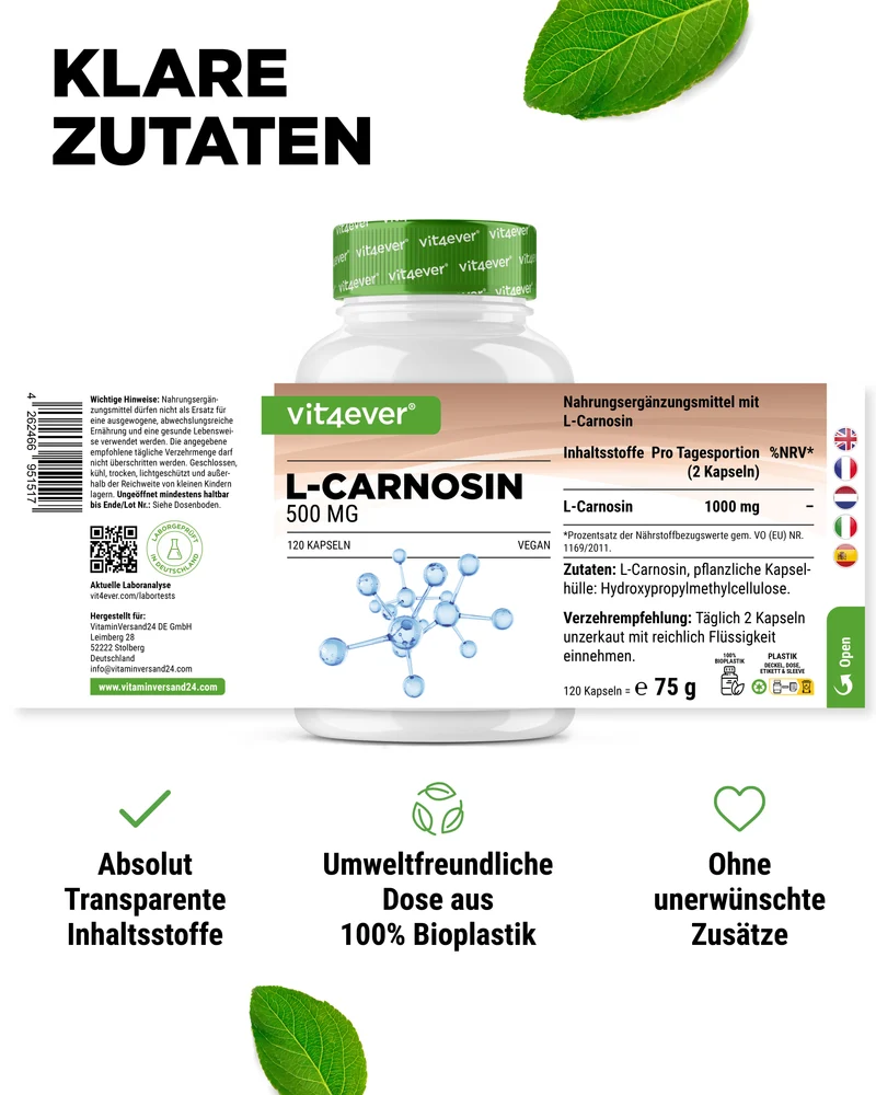 L-Carnosin - 500 mg