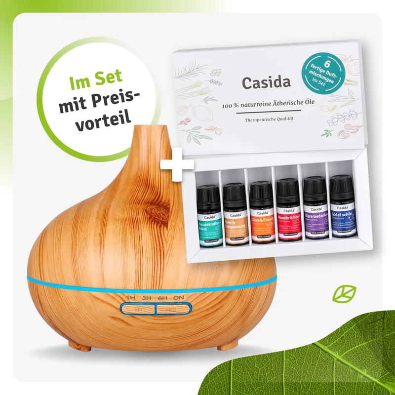 Holzoptik Diffuser mit 6 Düften - B2B