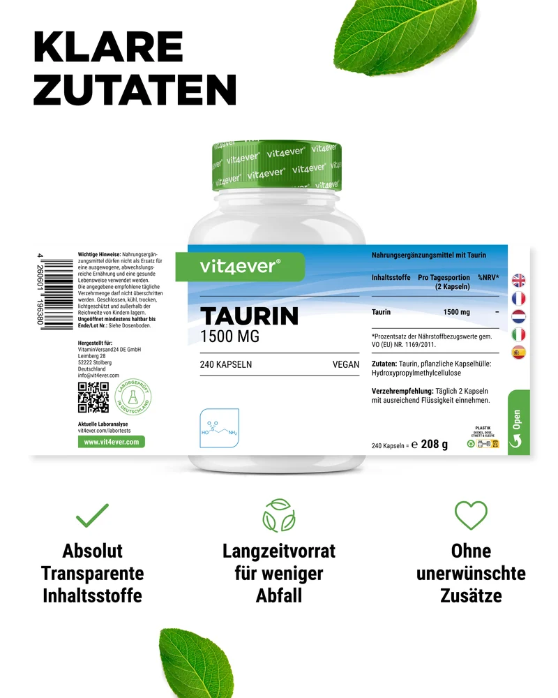 Taurin Kapseln