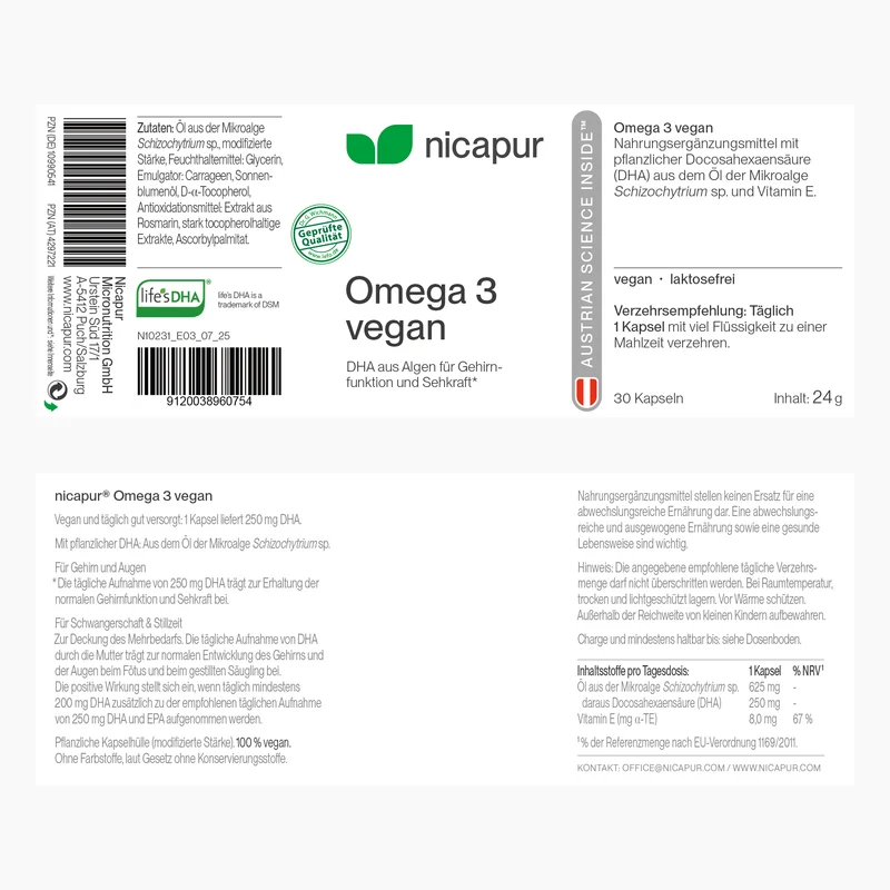 Omega 3 vegan