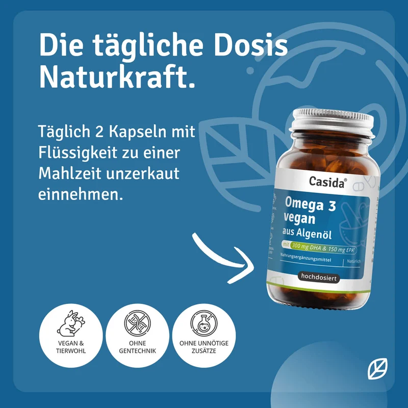 Omega 3 Vegan aus Algenöl
