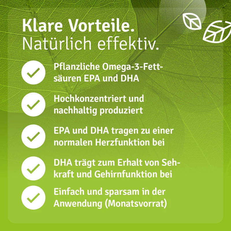 Omega 3 Vegan aus Algenöl
