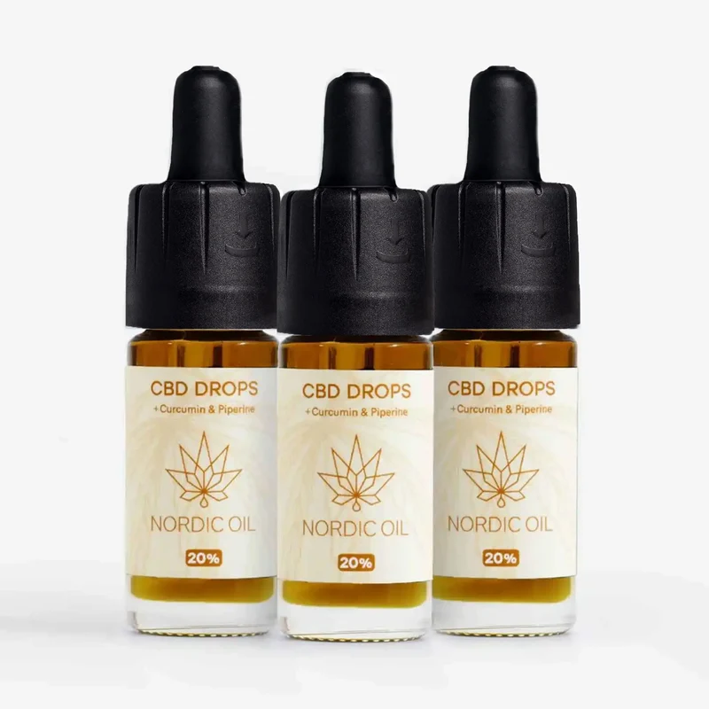 3er-Pack: CBD Öl (20%) mit Curcumin