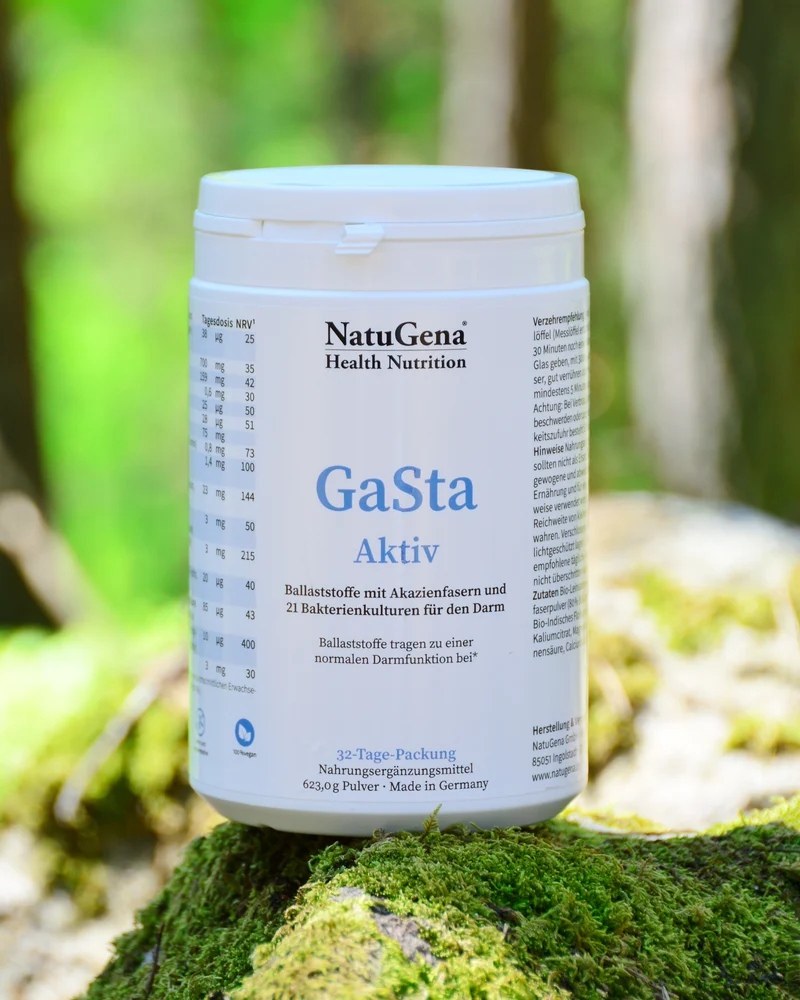 NatuGena GaSta Aktiv - Glutenfreie Ballaststoffe, Bakterien, Vitamine & Mineralstoffe
