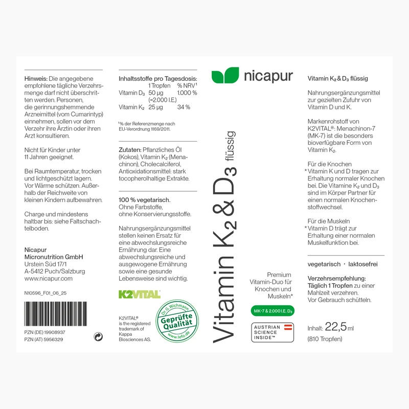 Vitamin K2 & D3 flüssig