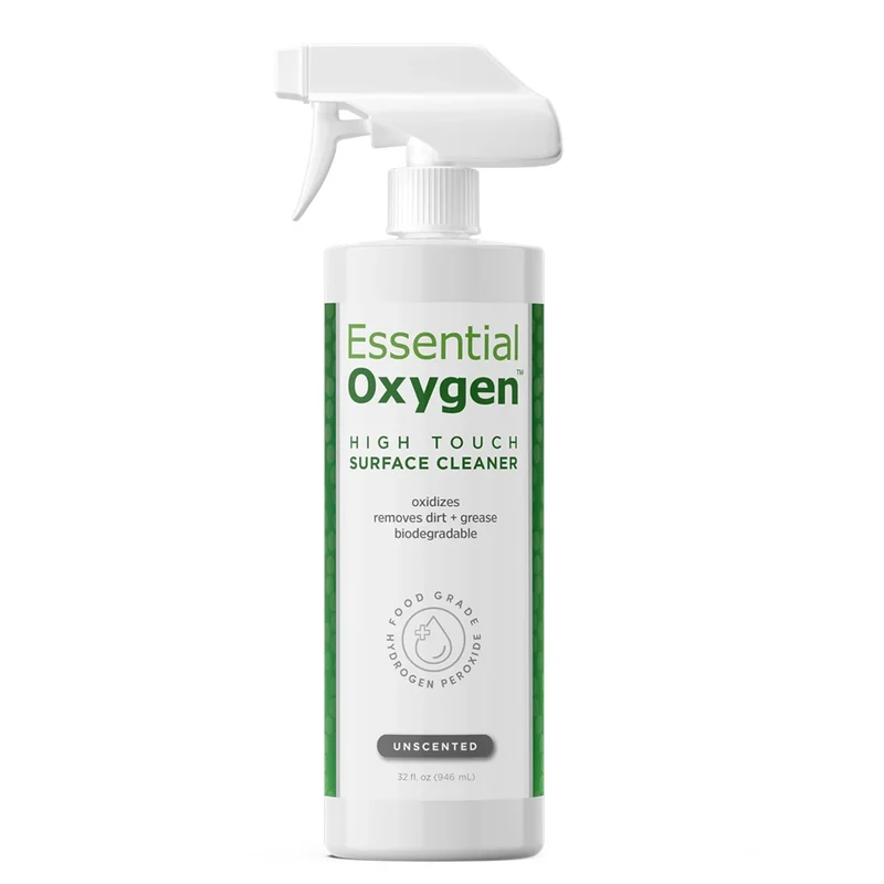 Essential Oxygen | Reiniger für häufig berührte Oberflächen, Unparfümiert (946ml)