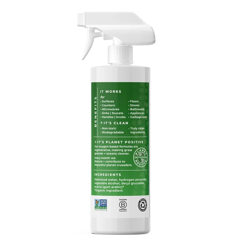 Essential Oxygen | Reiniger für häufig berührte Oberflächen, Unparfümiert (946ml)